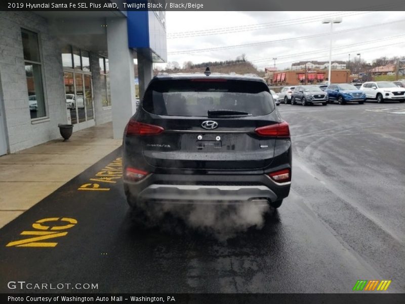 Twilight Black / Black/Beige 2019 Hyundai Santa Fe SEL Plus AWD