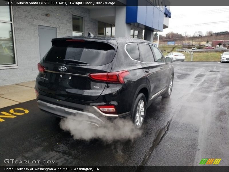 Twilight Black / Black/Beige 2019 Hyundai Santa Fe SEL Plus AWD