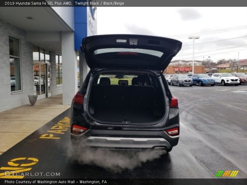 Twilight Black / Black/Beige 2019 Hyundai Santa Fe SEL Plus AWD