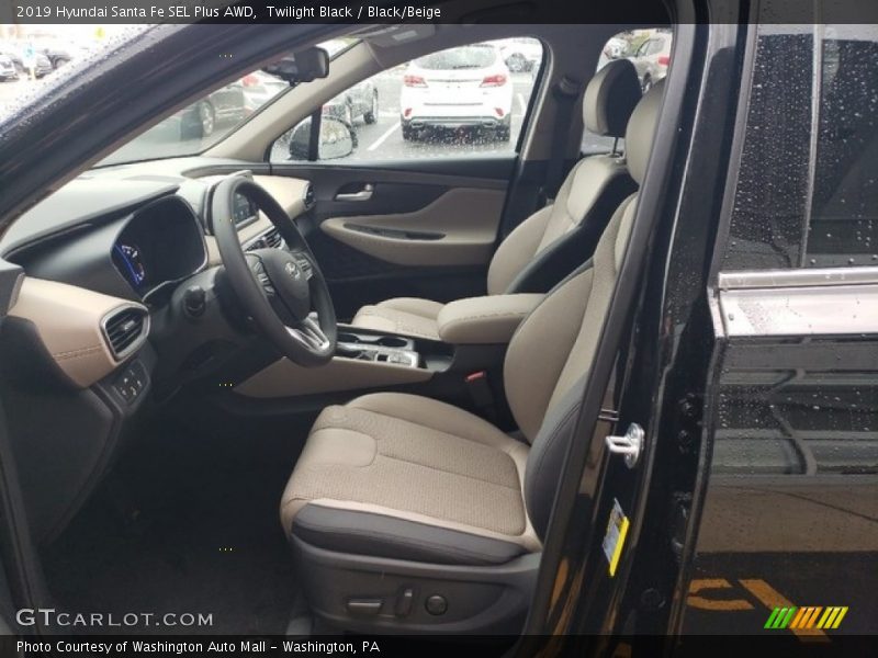 Twilight Black / Black/Beige 2019 Hyundai Santa Fe SEL Plus AWD
