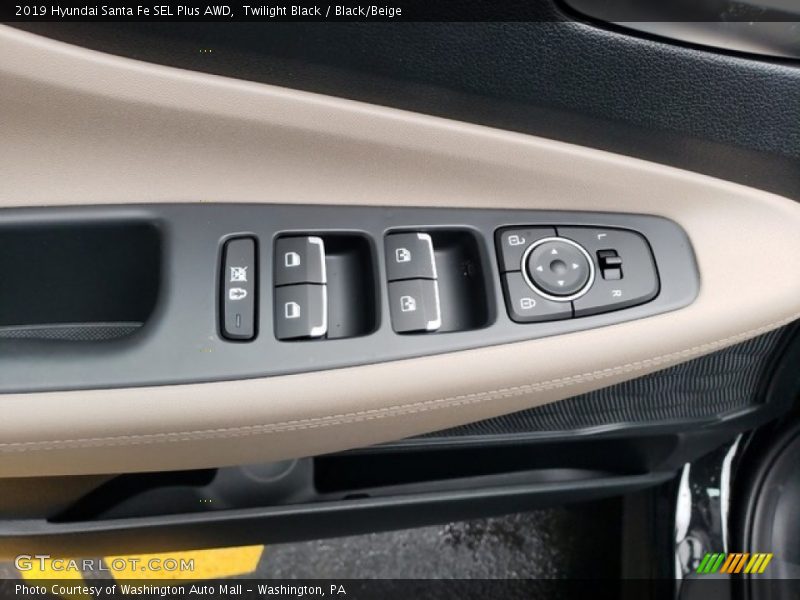 Twilight Black / Black/Beige 2019 Hyundai Santa Fe SEL Plus AWD