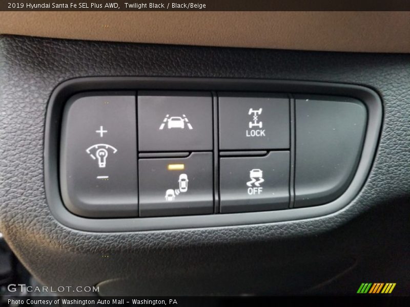 Twilight Black / Black/Beige 2019 Hyundai Santa Fe SEL Plus AWD