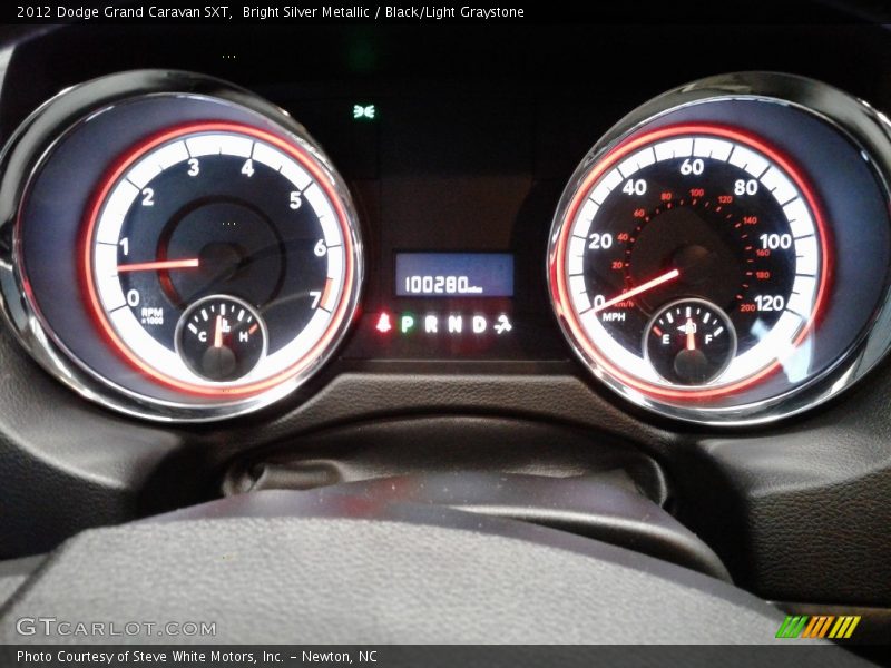 Bright Silver Metallic / Black/Light Graystone 2012 Dodge Grand Caravan SXT