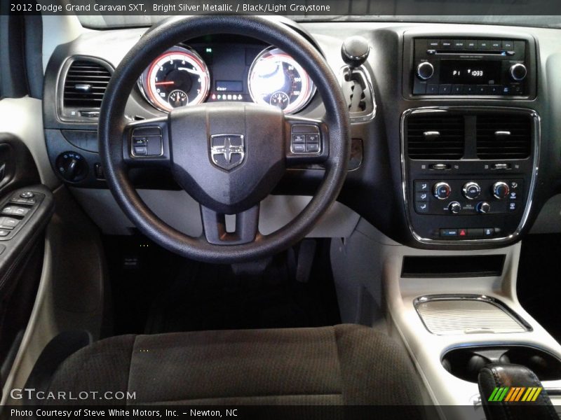 Bright Silver Metallic / Black/Light Graystone 2012 Dodge Grand Caravan SXT