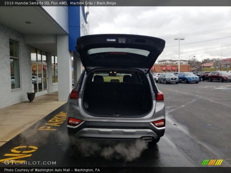 Machine Gray / Black/Beige 2019 Hyundai Santa Fe SEL Plus AWD