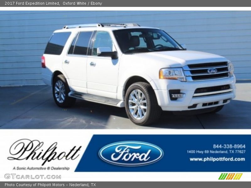 Oxford White / Ebony 2017 Ford Expedition Limited