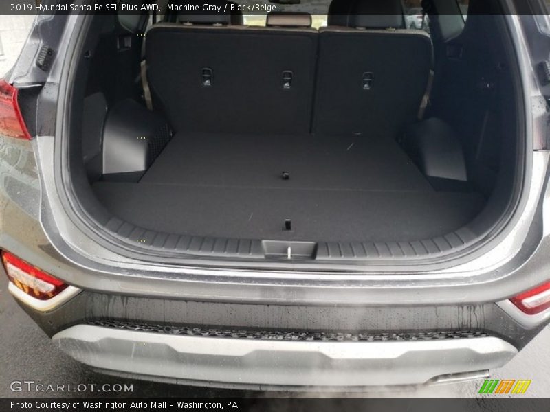 Machine Gray / Black/Beige 2019 Hyundai Santa Fe SEL Plus AWD