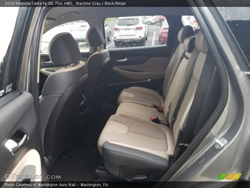 Machine Gray / Black/Beige 2019 Hyundai Santa Fe SEL Plus AWD