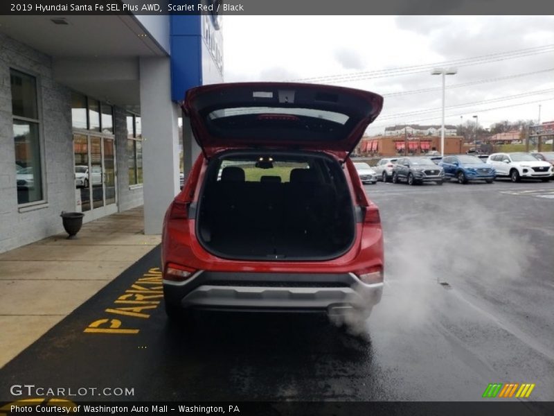 Scarlet Red / Black 2019 Hyundai Santa Fe SEL Plus AWD