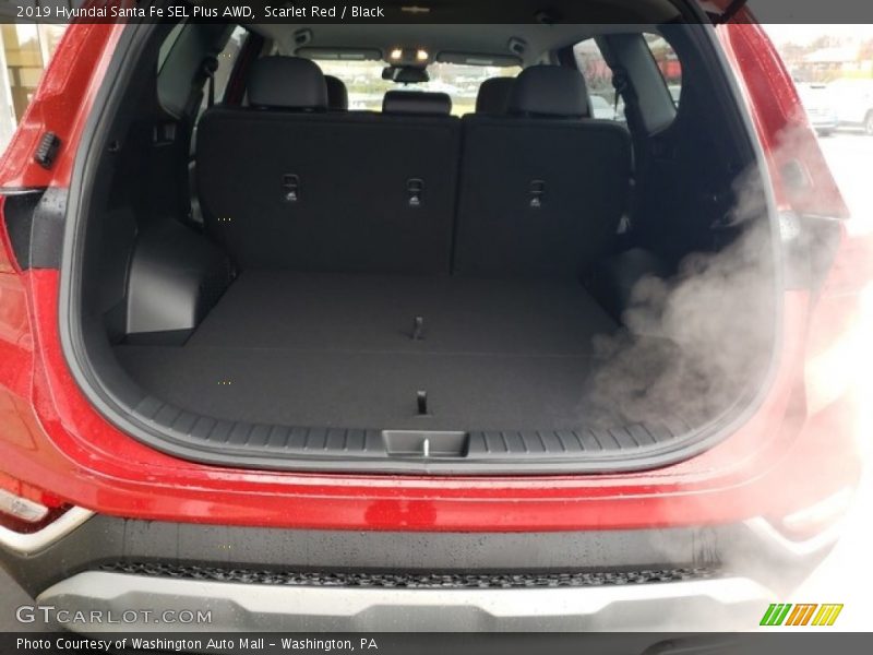 Scarlet Red / Black 2019 Hyundai Santa Fe SEL Plus AWD