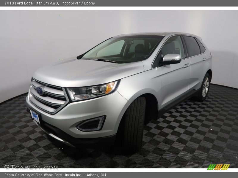 Ingot Silver / Ebony 2018 Ford Edge Titanium AWD