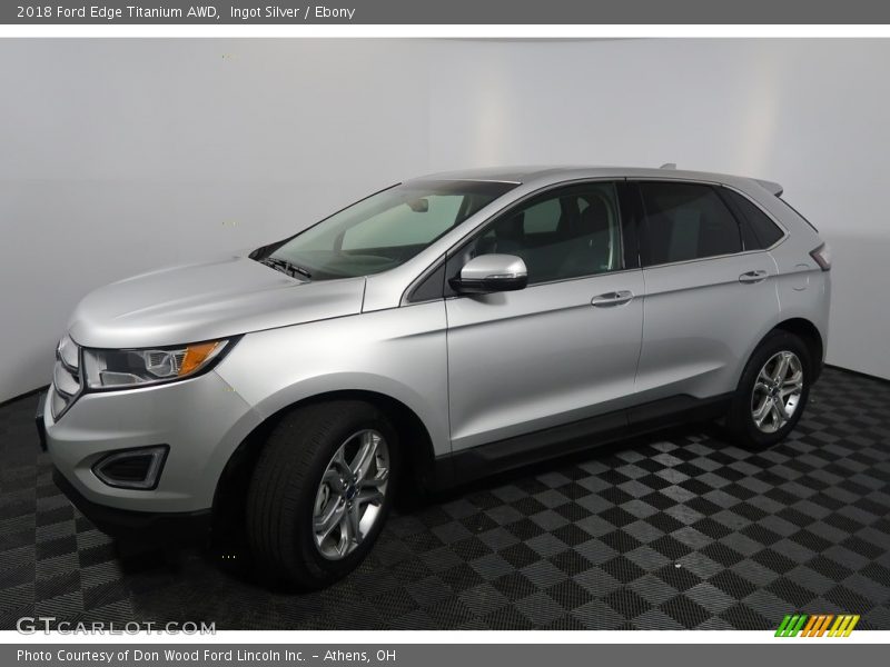 Ingot Silver / Ebony 2018 Ford Edge Titanium AWD