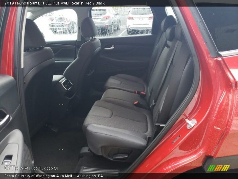 Scarlet Red / Black 2019 Hyundai Santa Fe SEL Plus AWD