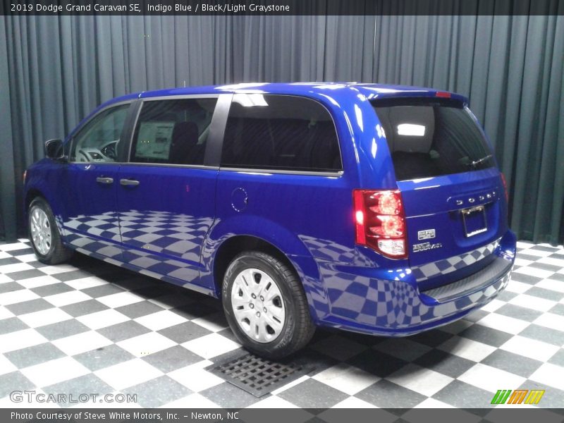 Indigo Blue / Black/Light Graystone 2019 Dodge Grand Caravan SE
