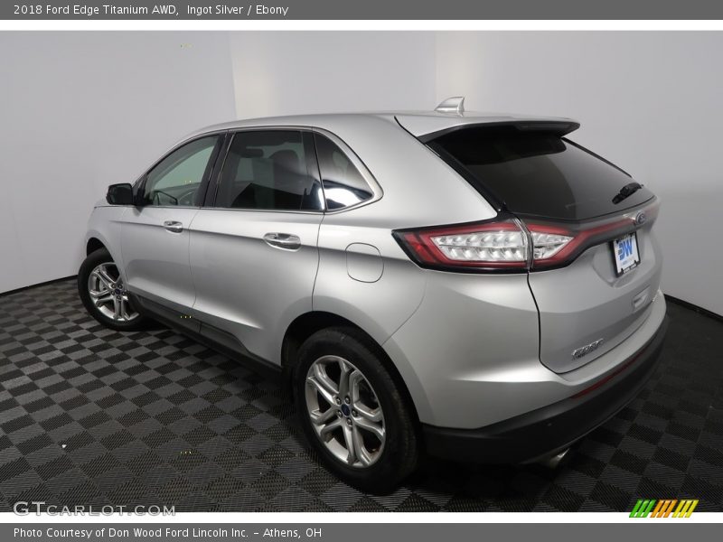 Ingot Silver / Ebony 2018 Ford Edge Titanium AWD