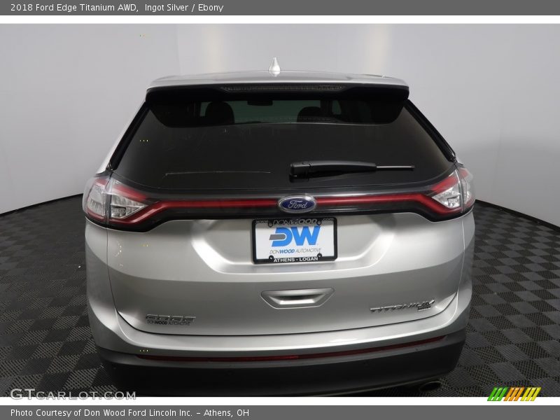 Ingot Silver / Ebony 2018 Ford Edge Titanium AWD