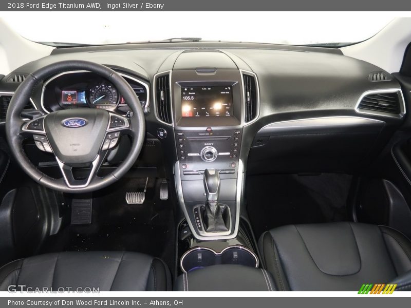 Ingot Silver / Ebony 2018 Ford Edge Titanium AWD