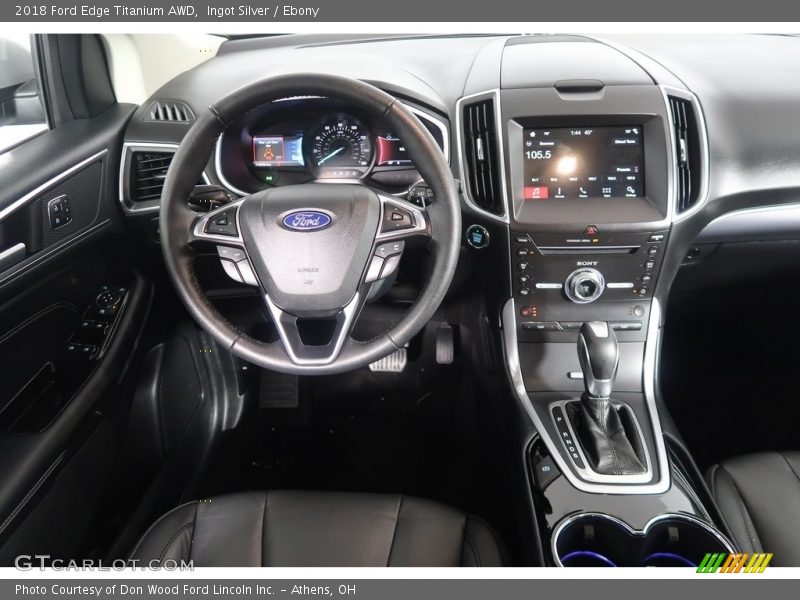 Ingot Silver / Ebony 2018 Ford Edge Titanium AWD