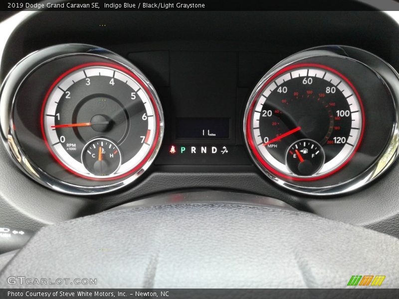 Indigo Blue / Black/Light Graystone 2019 Dodge Grand Caravan SE