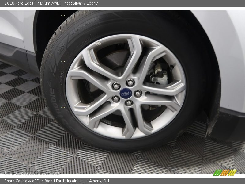 Ingot Silver / Ebony 2018 Ford Edge Titanium AWD