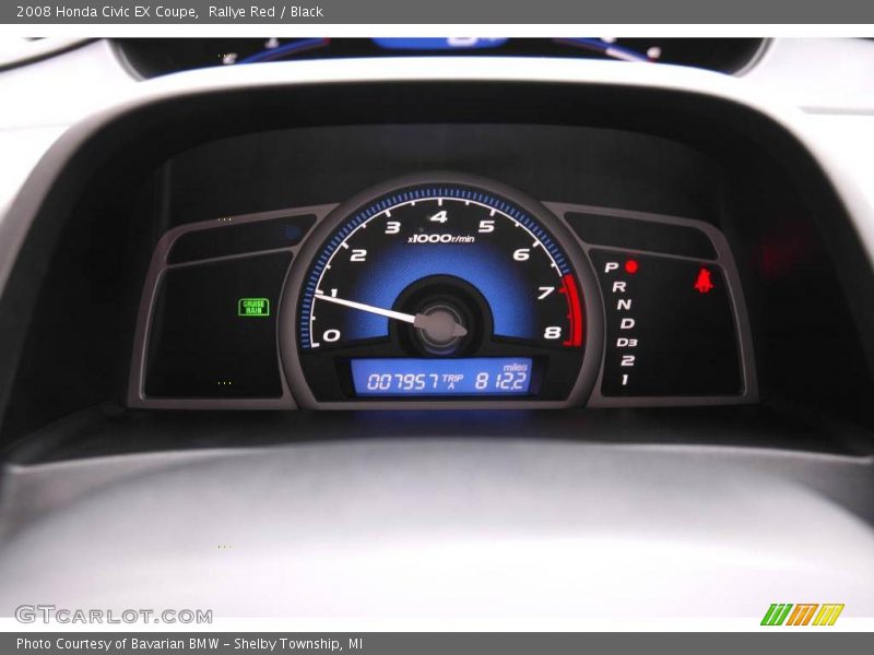 Rallye Red / Black 2008 Honda Civic EX Coupe