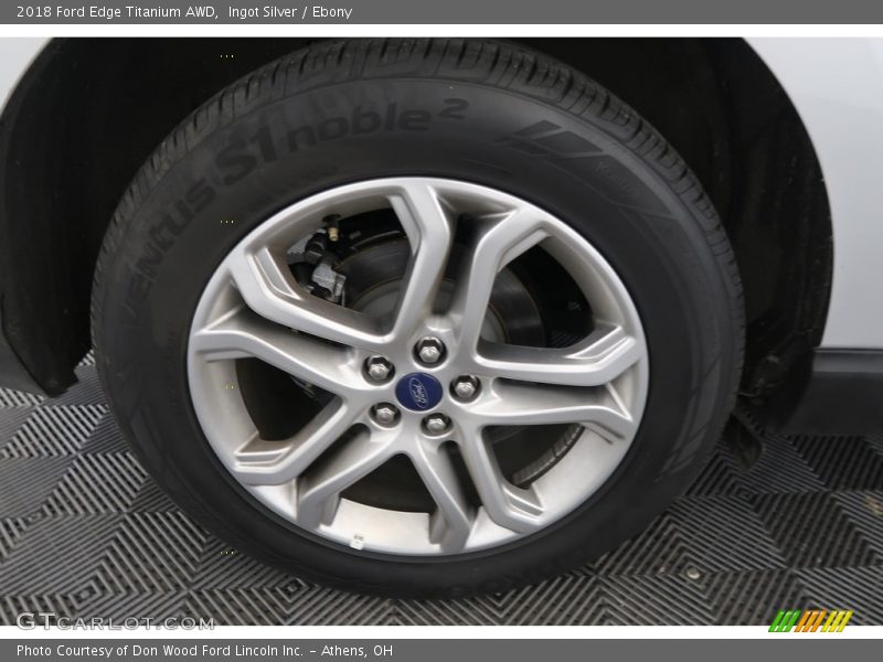 Ingot Silver / Ebony 2018 Ford Edge Titanium AWD