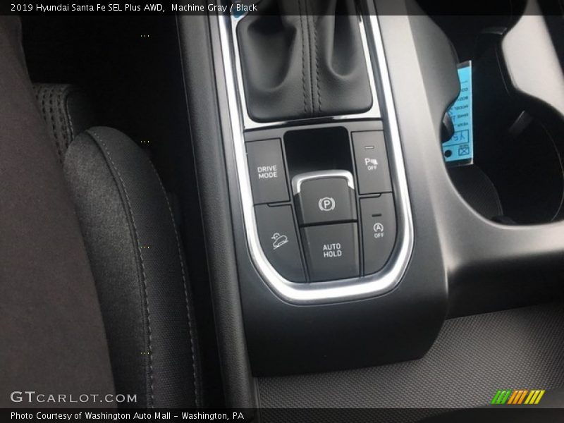 Machine Gray / Black 2019 Hyundai Santa Fe SEL Plus AWD