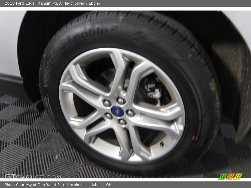 Ingot Silver / Ebony 2018 Ford Edge Titanium AWD