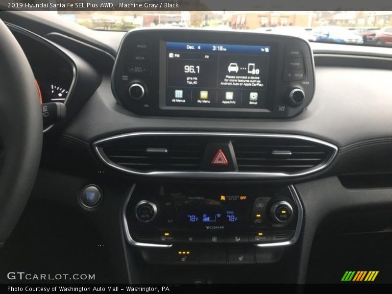Machine Gray / Black 2019 Hyundai Santa Fe SEL Plus AWD