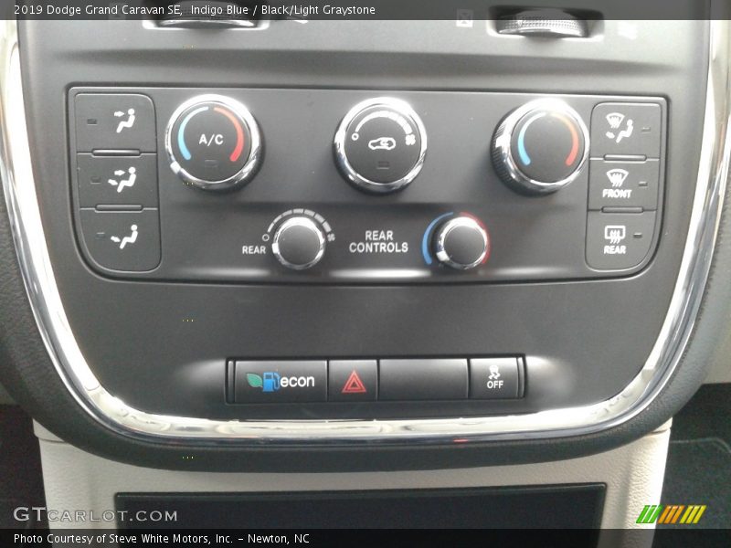 Indigo Blue / Black/Light Graystone 2019 Dodge Grand Caravan SE