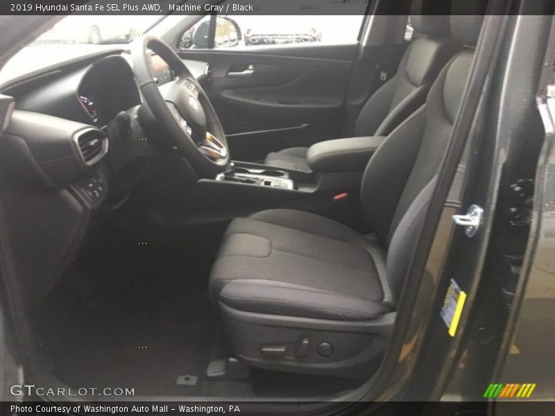 Machine Gray / Black 2019 Hyundai Santa Fe SEL Plus AWD