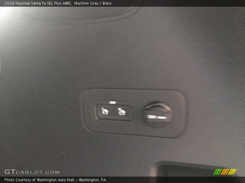Machine Gray / Black 2019 Hyundai Santa Fe SEL Plus AWD