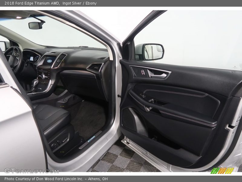 Ingot Silver / Ebony 2018 Ford Edge Titanium AWD