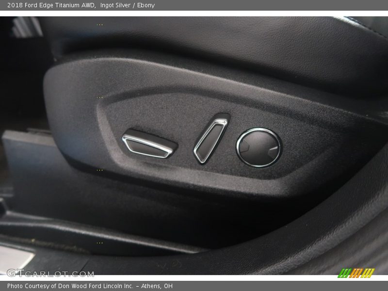 Ingot Silver / Ebony 2018 Ford Edge Titanium AWD
