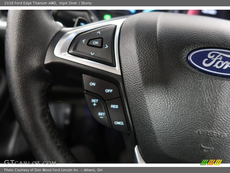 Ingot Silver / Ebony 2018 Ford Edge Titanium AWD