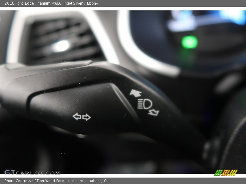 Ingot Silver / Ebony 2018 Ford Edge Titanium AWD