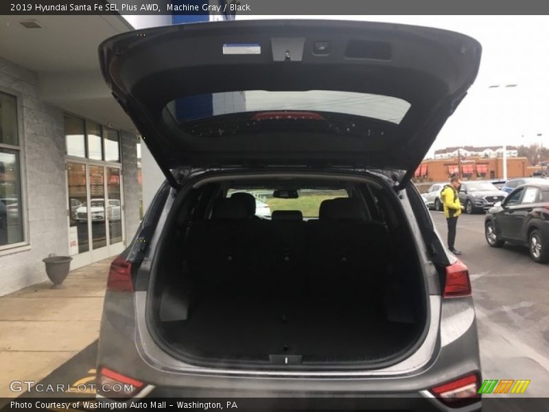 Machine Gray / Black 2019 Hyundai Santa Fe SEL Plus AWD