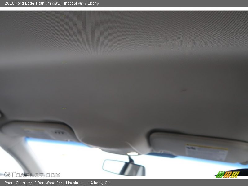 Ingot Silver / Ebony 2018 Ford Edge Titanium AWD