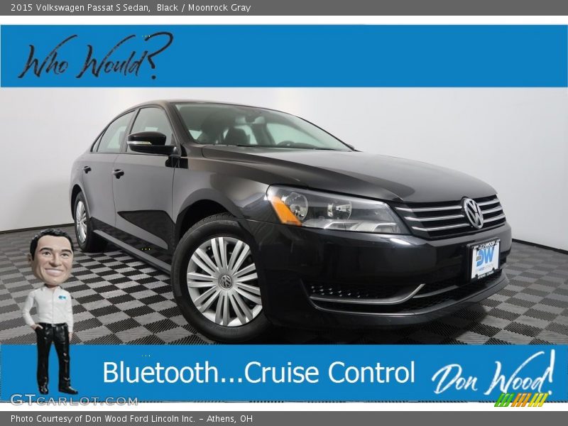 Black / Moonrock Gray 2015 Volkswagen Passat S Sedan