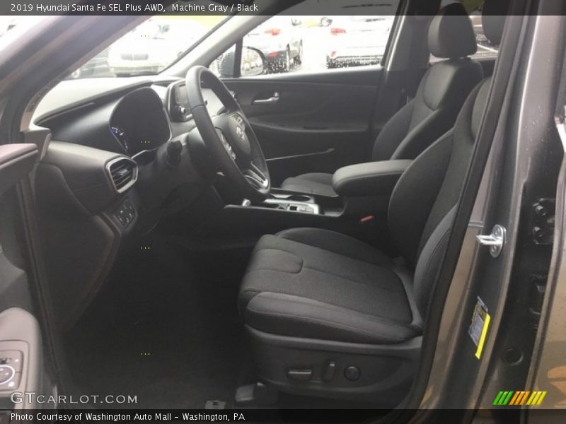 Machine Gray / Black 2019 Hyundai Santa Fe SEL Plus AWD