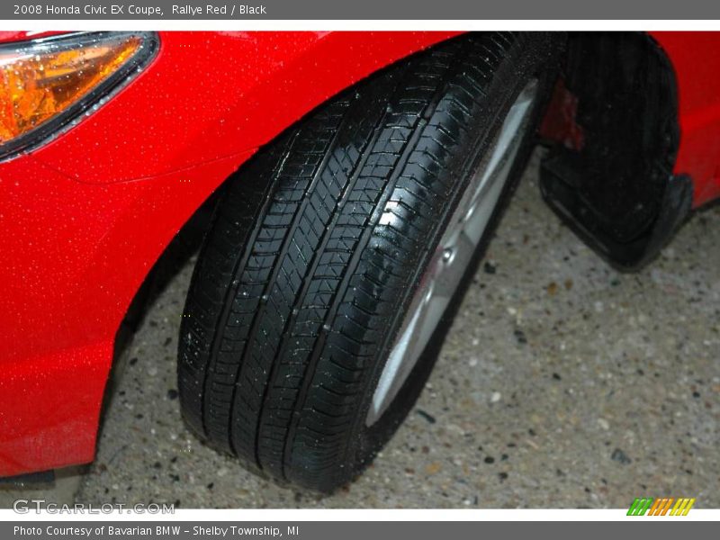Rallye Red / Black 2008 Honda Civic EX Coupe