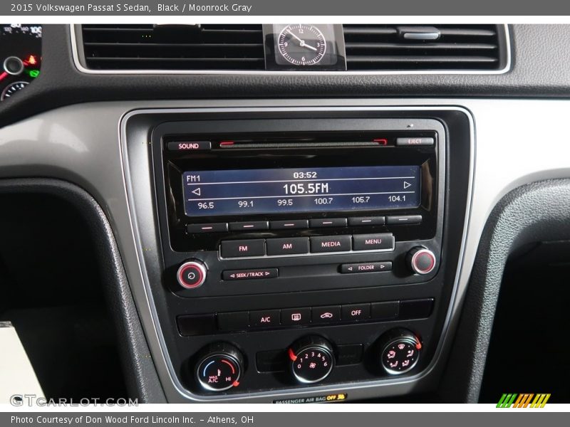 Black / Moonrock Gray 2015 Volkswagen Passat S Sedan