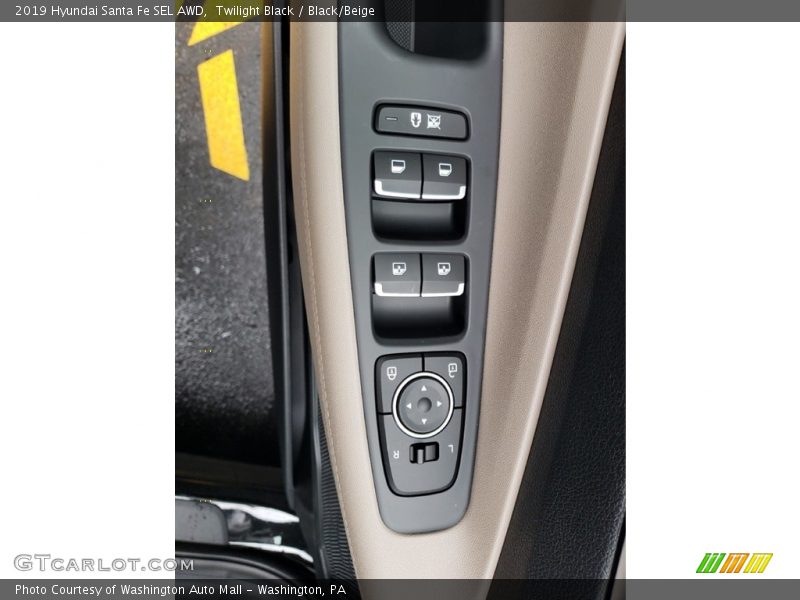 Twilight Black / Black/Beige 2019 Hyundai Santa Fe SEL AWD