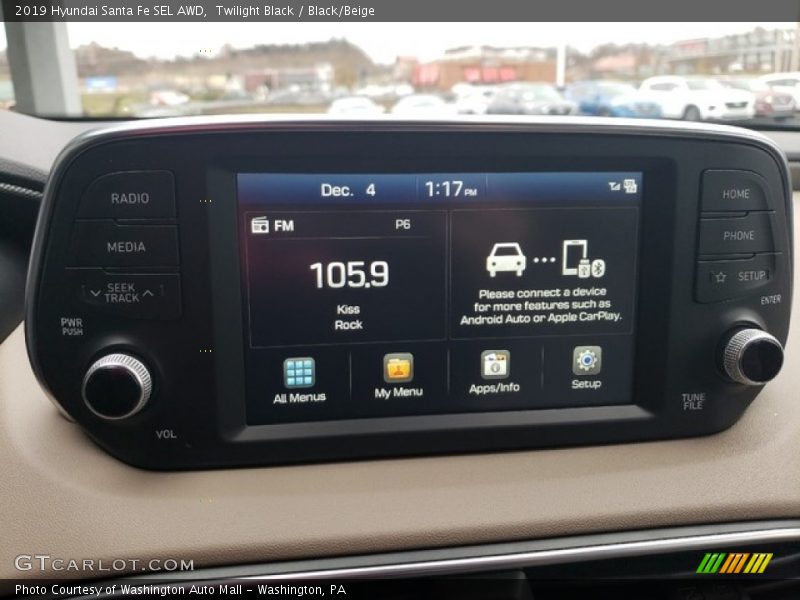 Twilight Black / Black/Beige 2019 Hyundai Santa Fe SEL AWD