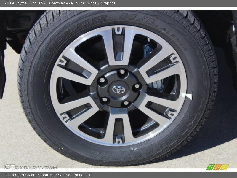 Super White / Graphite 2019 Toyota Tundra SR5 CrewMax 4x4
