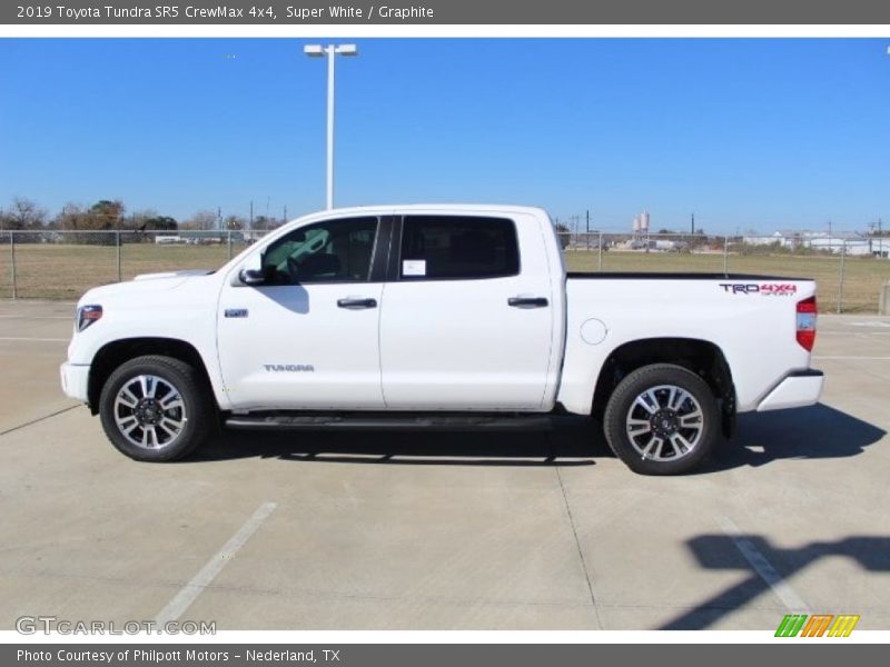 Super White / Graphite 2019 Toyota Tundra SR5 CrewMax 4x4