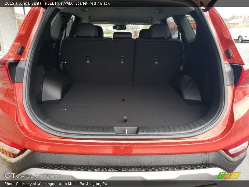 Scarlet Red / Black 2019 Hyundai Santa Fe SEL Plus AWD