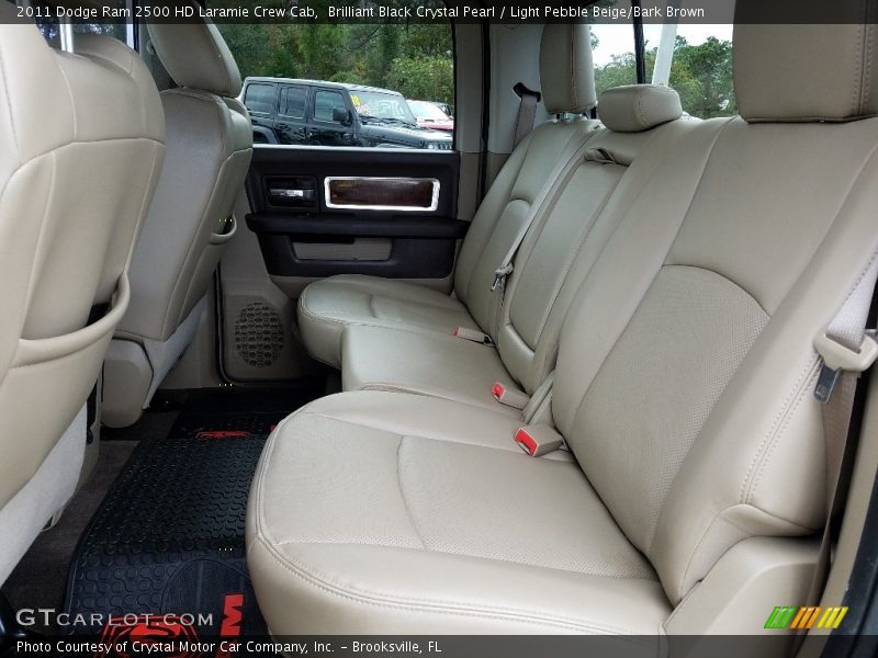 Brilliant Black Crystal Pearl / Light Pebble Beige/Bark Brown 2011 Dodge Ram 2500 HD Laramie Crew Cab