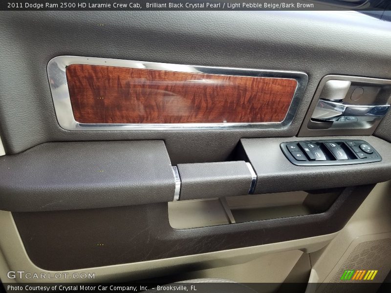 Brilliant Black Crystal Pearl / Light Pebble Beige/Bark Brown 2011 Dodge Ram 2500 HD Laramie Crew Cab