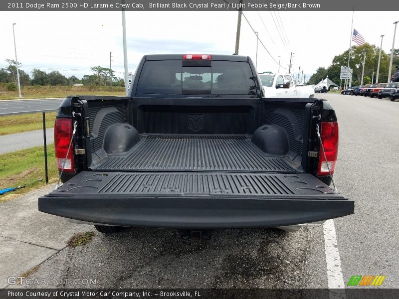 Brilliant Black Crystal Pearl / Light Pebble Beige/Bark Brown 2011 Dodge Ram 2500 HD Laramie Crew Cab